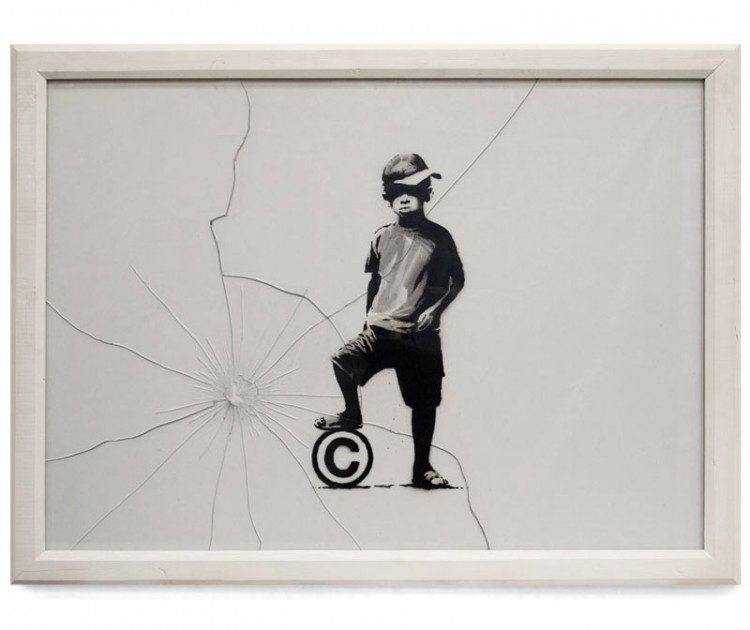 b7 750x630 New works by Banksy !