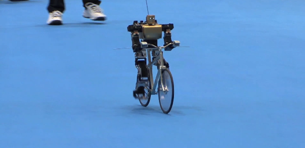 Creepy Bicycling Robot bicycling robot Creepy Bicycling Robot