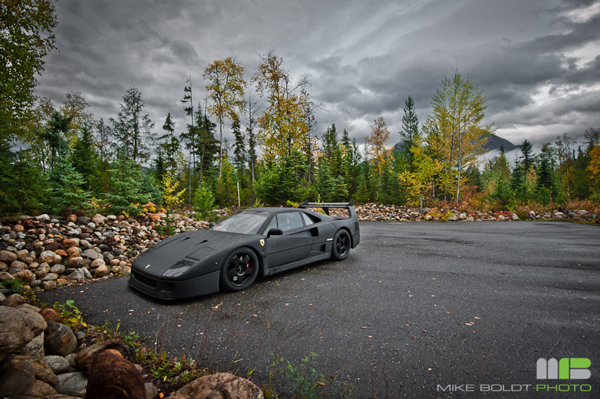 Carbon Fiber Wrapped Ferrari F40 carbon fiber F40 2 Carbon Fiber Wrapped Ferrari F40