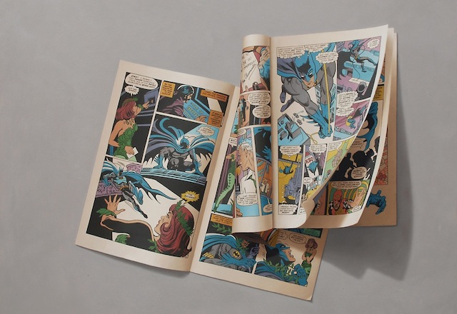 comic book paintings sharon moody 02 Photorealistic Comic Book Paintings by Sharon Moody