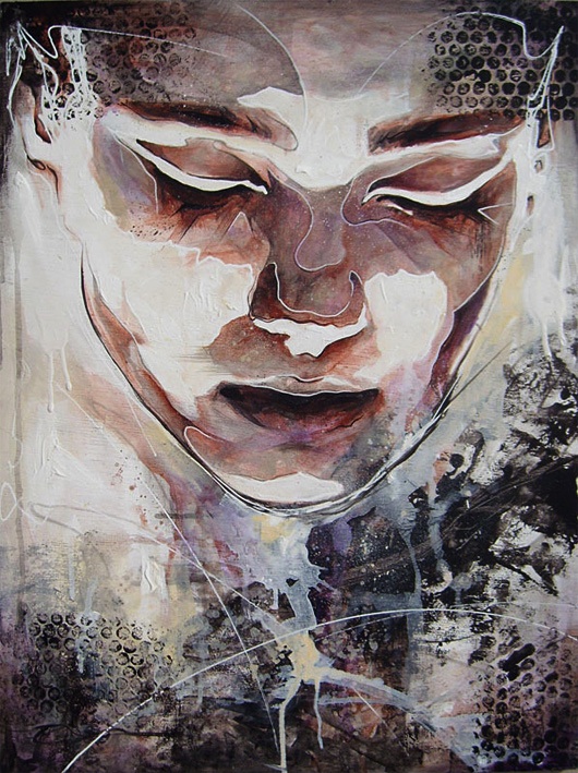 Mixed Media Portrait Paintings by Danny O’Connor danny oconnor portraits 01a Mixed Media Portrait Paintings by Danny O’Connor