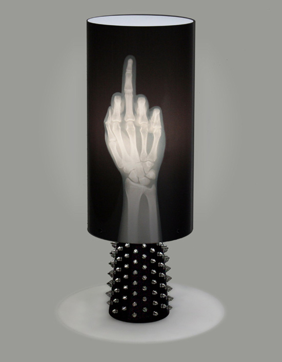 fuck you table lamp Fuck You Lamp by Andrea Maestri 