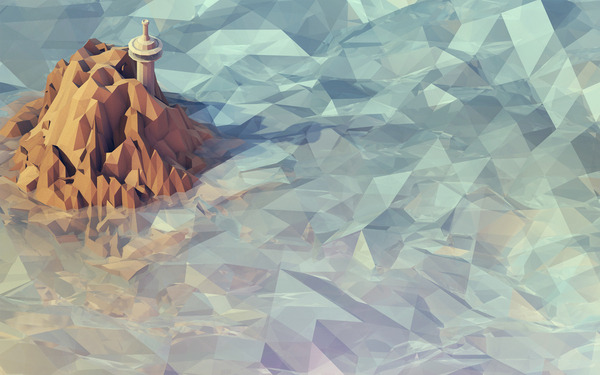 Beautiful Examples of Geometric Designs geometric isometric game design clouds1 Beautiful Examples of Geometric Designs