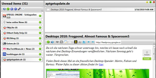 14 Not So Popular Google Applications for Desktop google reader desktop 14 Not So Popular Google Applications for Desktop