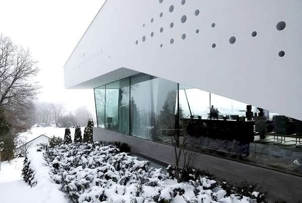 Contemporary Home Perforated With 380 Glass Cylinders house r 2 Contemporary Home Perforated With 380 Glass Cylinders