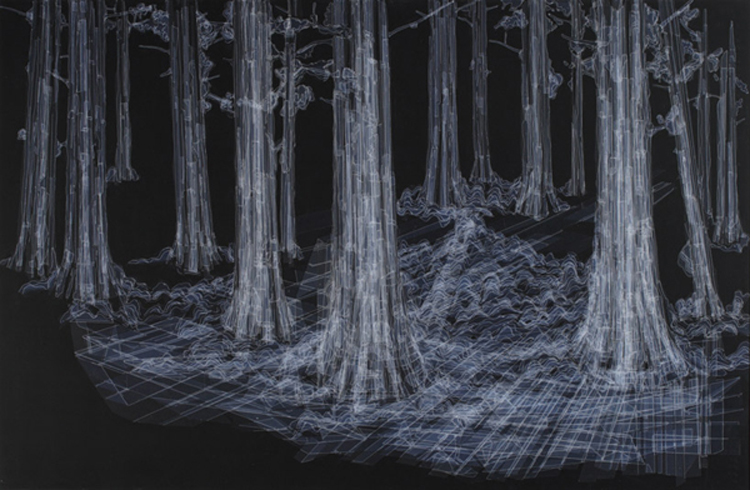 Tape Drawings by Hong Seon Jang hsj 13 Tape Drawings by Hong Seon Jang