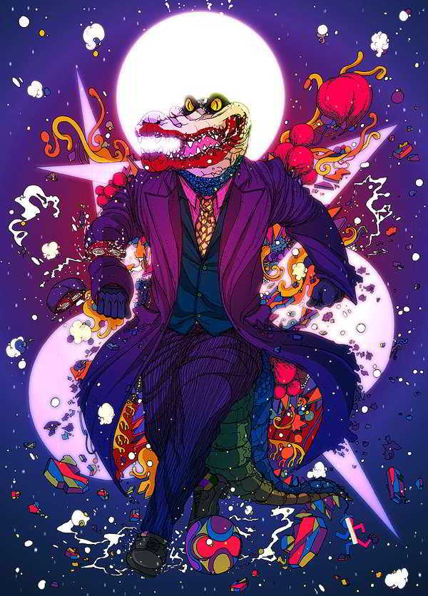 i1a226 Animal Super Heroes Illustrations