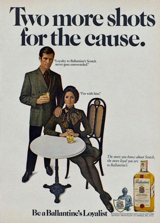 i1b193 MEN IN ALCOHOL ADS (1960s 1970s)