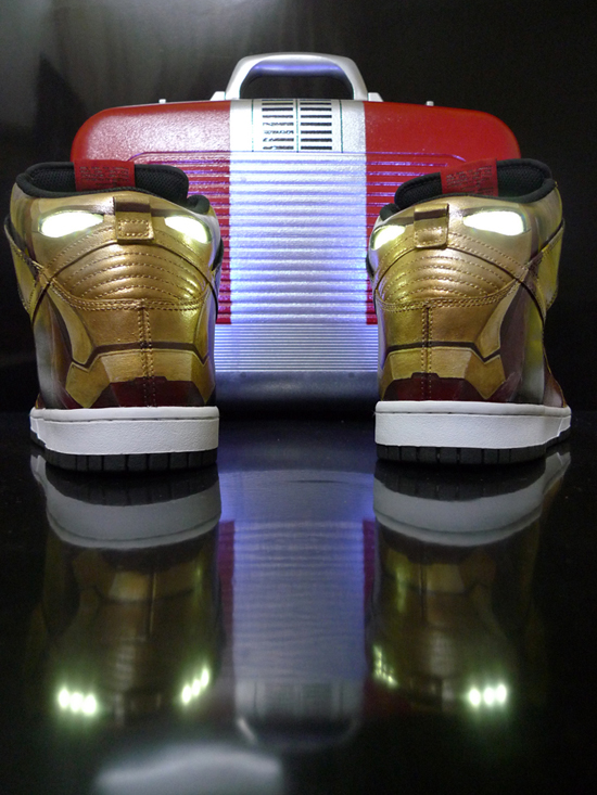 iron man 2 nike dunk light up 2 Iron Man Stark Industries Nike Dunk