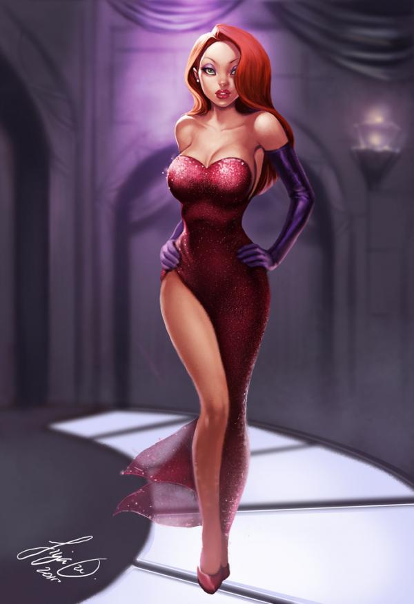 Digital Art by Siya Oum jessica rabbit by siya oum600 876 Digital Art by Siya Oum