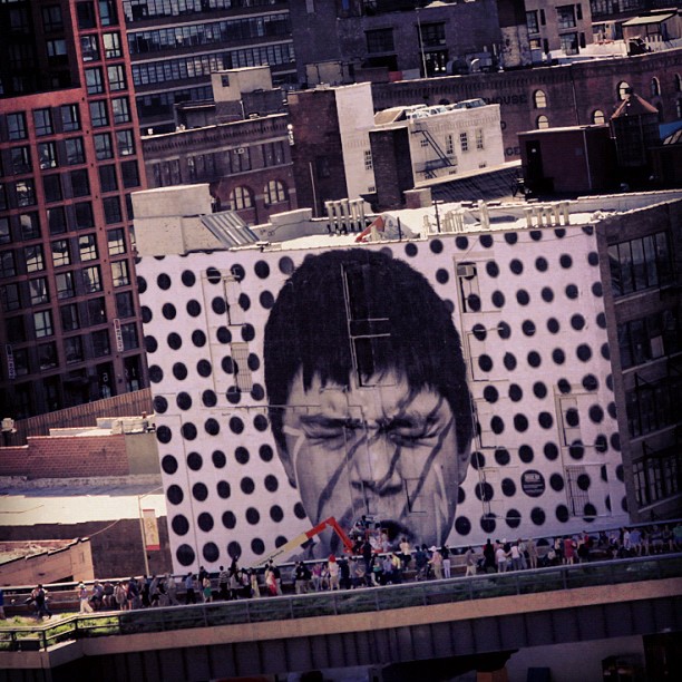 jr newyork highline 02 Streetartist JR in New York – “The High Line”