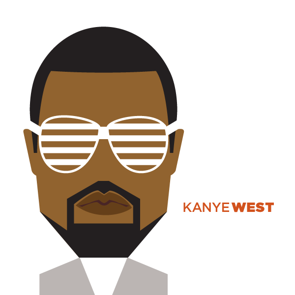 365 Face Illustrations Project by Jan Nagra kanye west 365 Face Illustrations Project by Jan Nagra