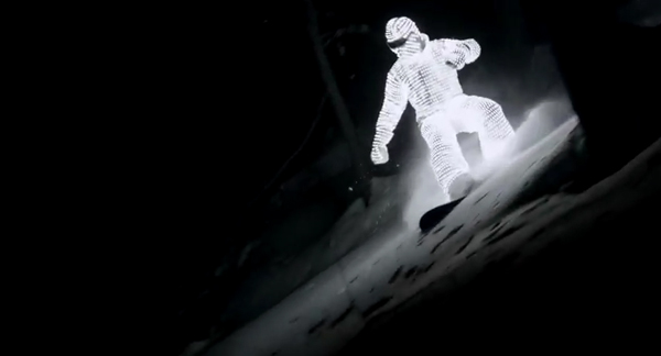L.E.D. Surfer – Snowboarding in Complete Darkness led night surfer snowboarding at night 2 L.E.D. Surfer – Snowboarding in Complete Darkness