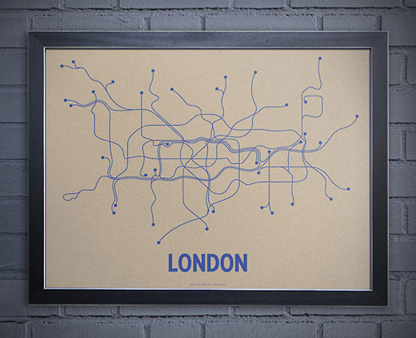 Lineposters World Famous Subway Map london subway map Lineposters World Famous Subway Map