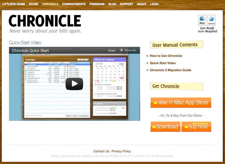 md11 Never miss a bill payment with Chronicle for Mac   only $7!