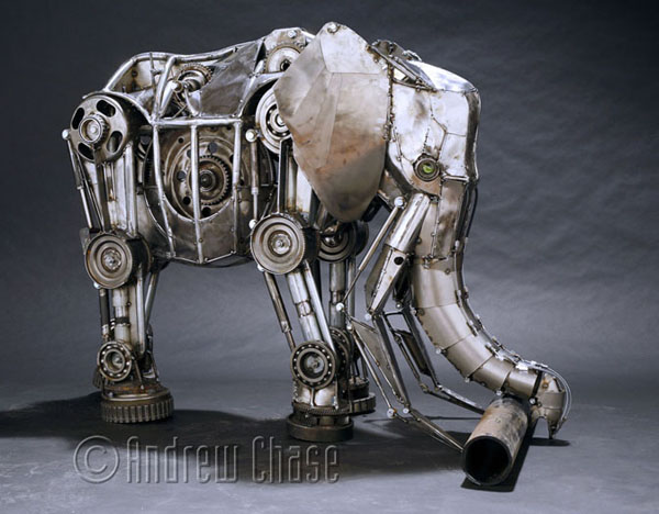 Mechanical Animals by Andrew Chase mechanical elephant 12 Mechanical Animals by Andrew Chase