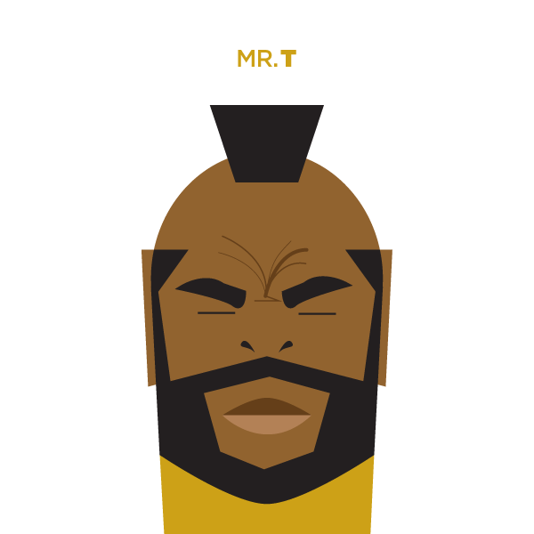 mr t  365 Illustrations of stars and superheros by Jag Nagra