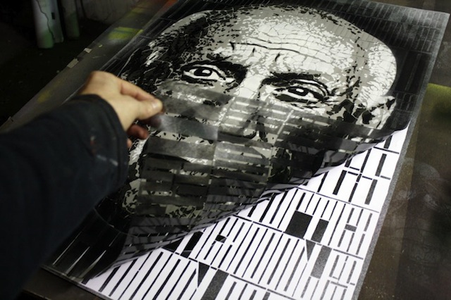 orticanoodle portrait stencils 05 Typo Stencil Portraits by Orticanoodles