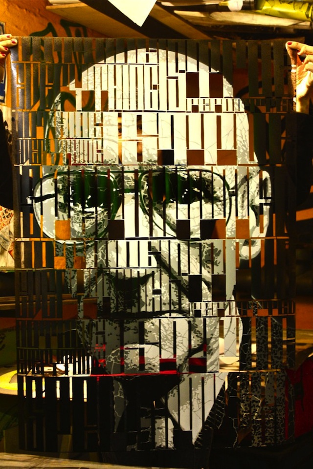 orticanoodle portrait stencils 08 Typo Stencil Portraits by Orticanoodles