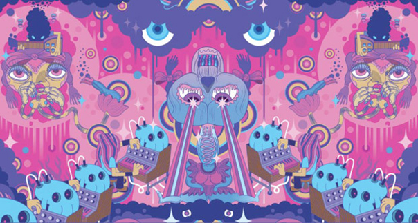 pete fowler 3 Cosmic yacht rock, Super Furry Animals artwork and uber cute toys with Monsterist Pete Fowler