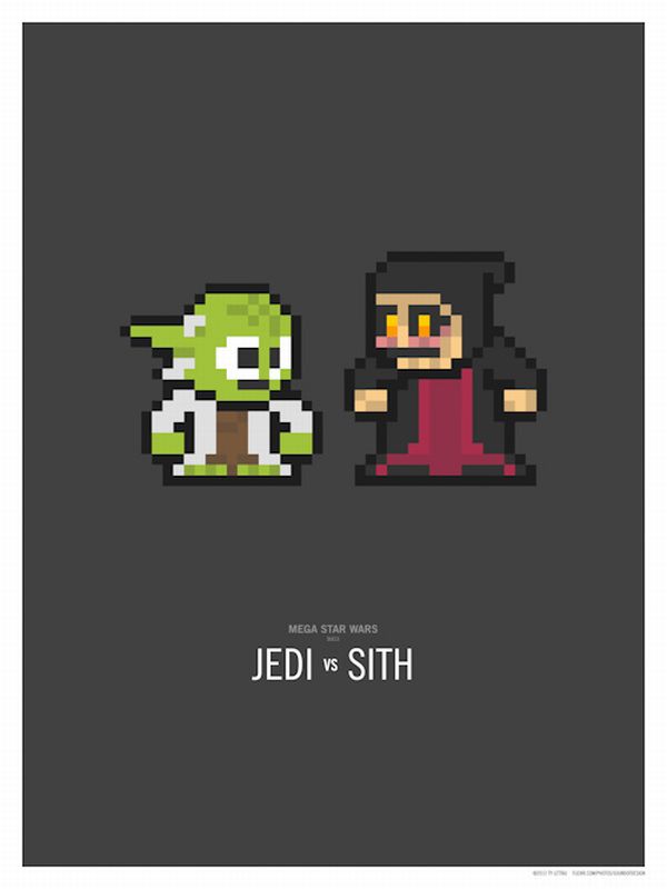pixel star wars duel jedi sith Pixel Star Wars Duels