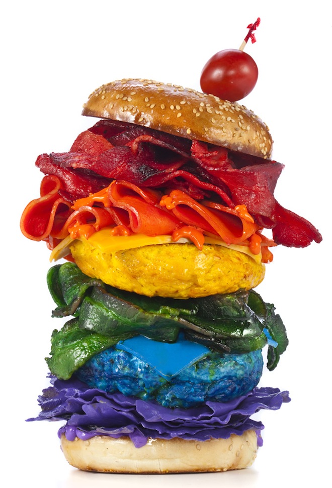 rainbow burger Henry Hargreaves Rainbow Food
