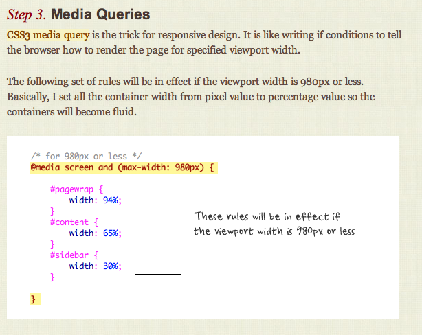 responsive design in 3 simple steps Responsive Web Design Tutorials