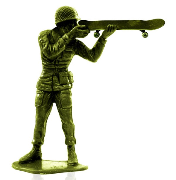 steve nishimoto skate soldier gun pic on Design You Trust steve nishimoto skate soldier gun Army Skaters