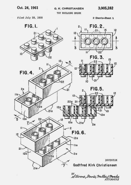 Original patent for the LEGO brick tumblr m3lob61jBq1rse1ipo1 500 Original patent for the LEGO brick