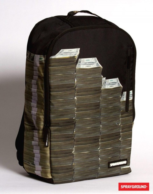 tumblr m3vqb4MYb31qiqf01o1 5001 The Money Stacks Backpack