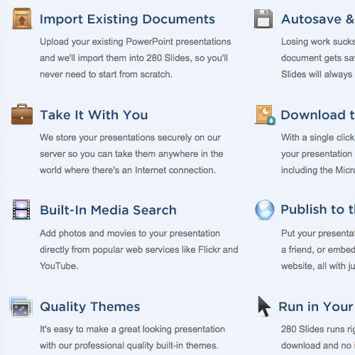 use icons instead of a list Icon Designs In Websites: 12 Tips To Make The Most Of Them
