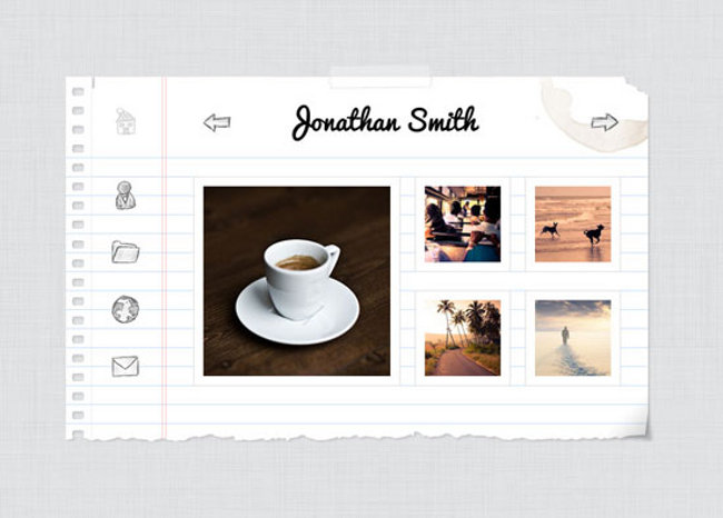 vcard templates Notebook portfolio 10 Beautiful Design vCard Templates