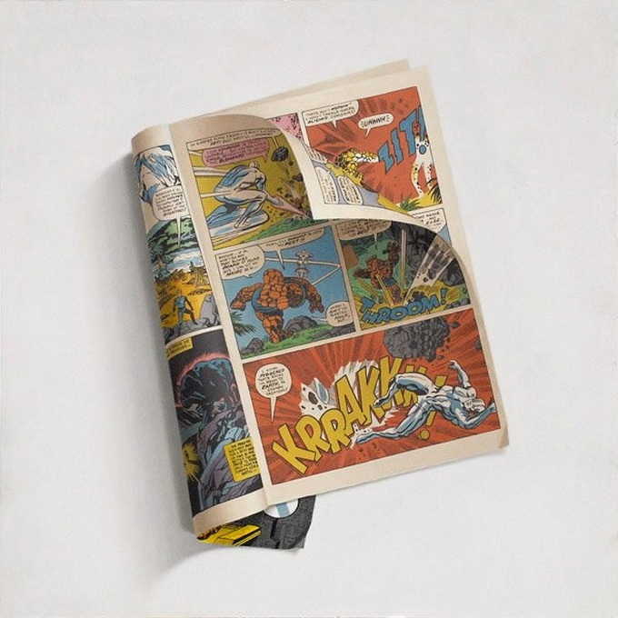 Sharon Moodys Photorealist Comic Book Paintings 0b4a1 sharonmoody 2 Sharon Moodys Photorealist Comic Book Paintings
