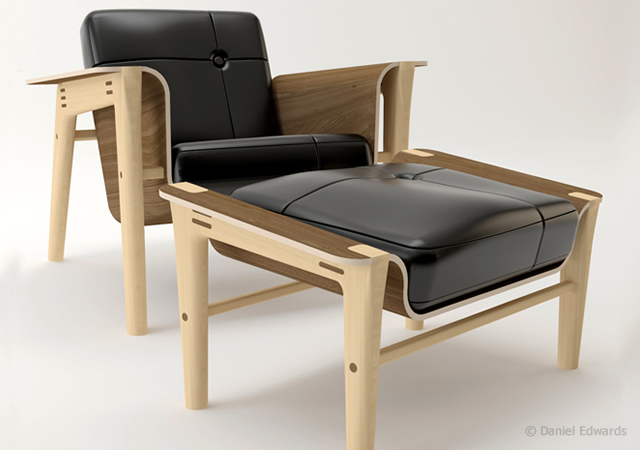 Club chair by Daniel Edwards 1o31 Club chair by Daniel Edwards