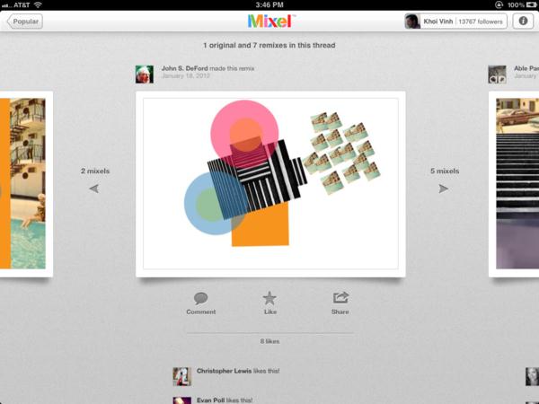 The world’s first social collage app for Ipad: Mixel 2149 The world’s first social collage app for Ipad: Mixel
