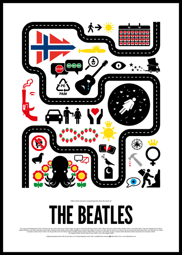  Pictogram Rock Posters by Viktor Hertz