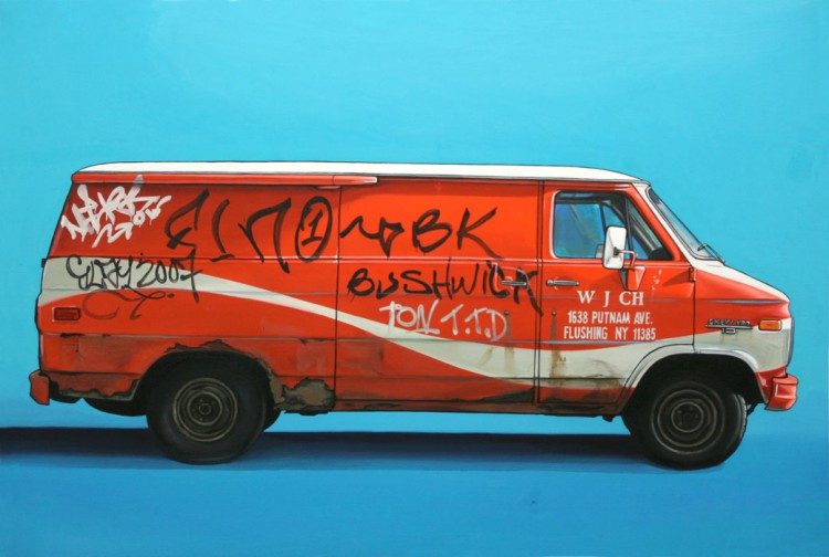 Oil Paintings of Retro Vehicles by Kevin Cyr 6 bushwick1 750x504 Oil Paintings of Retro Vehicles by Kevin Cyr