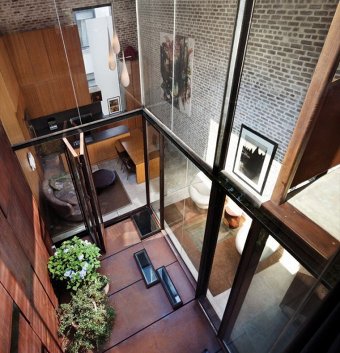 883a8 trendhome inverted warehouse townhouse new york 1 600x911 Inverted Warehouse/Townhouse in New York