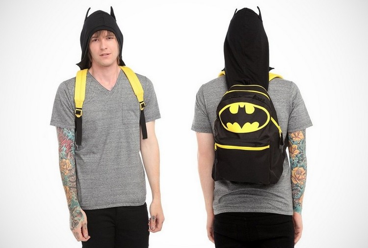 Batman Hooded Backpack Batman Hooded Backpack