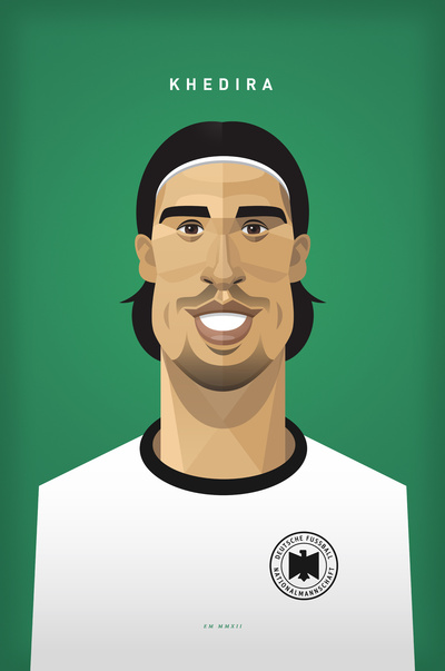 Illustrationen Daniel Nyari 10 Football Illustrations of the German Euro Cup Team by Daniel Nyari