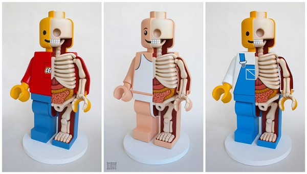 Lego Men dissected tryptic JF1 Lego Men dissected tryptic