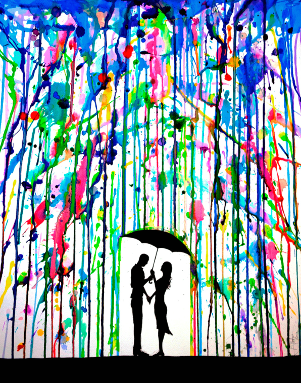 Colorful Dripping Wet Ink Drawings MarcAllante2 Colorful Dripping Wet Ink Drawings