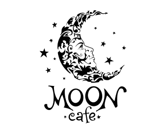 Moon cafe 40+ Artistic Logo Design Examples