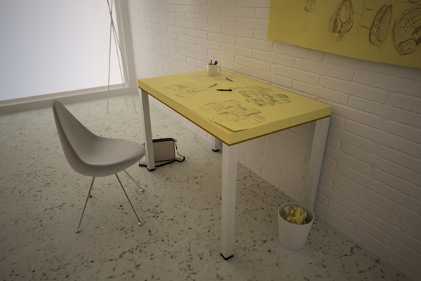 Post Itable table enpundit 2 The Post itable by SoupStudio Design