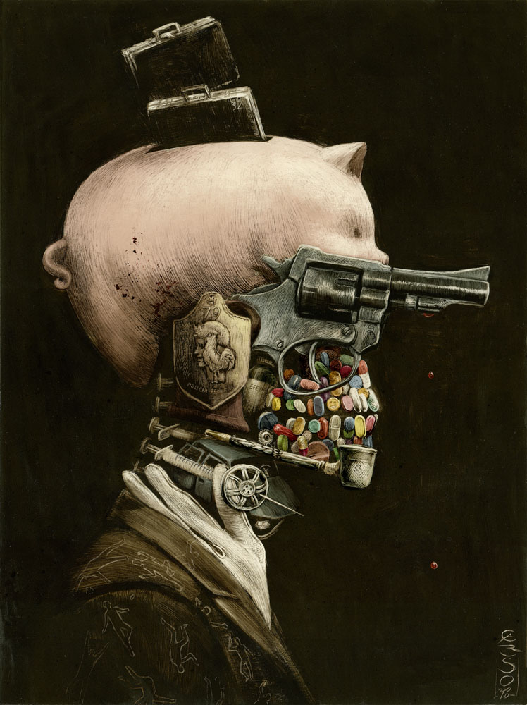 Retrato del Delito santiago caruso Artwork by Santiago Caruso