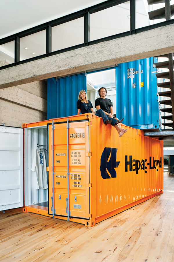 Two Shipping Containers Placed Inside Home Shipping Container Home Office Guest Bedroom Enpundit 2 Two Shipping Containers Placed Inside Home