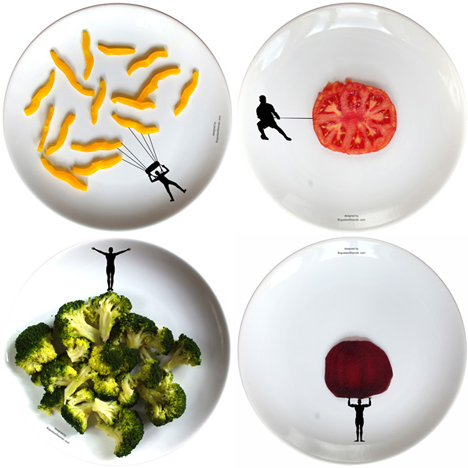 Sports Plates, a new series of dishes to make kids eat veggies Sports Plates, a new series of dishes to make kids eat veggies