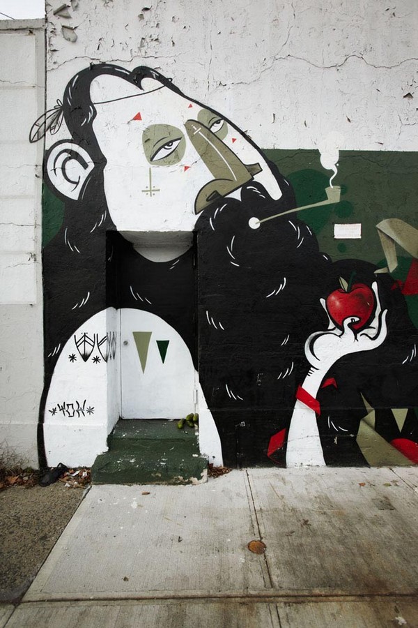 Street art by The Yok TY3 Street art by The Yok
