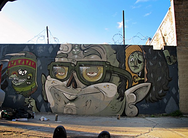 Street art by The Yok TY4 Street art by The Yok