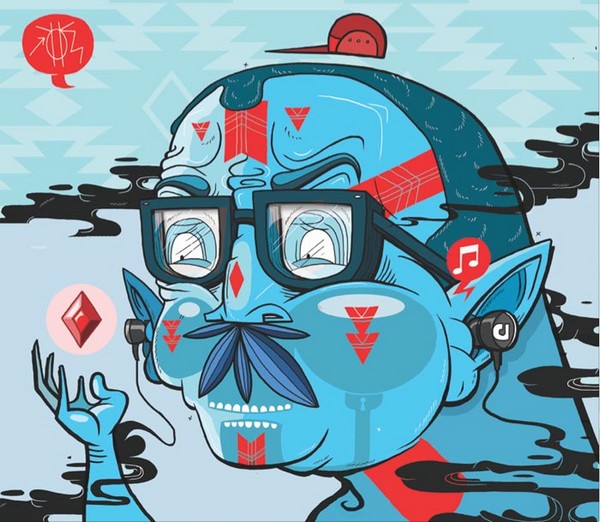 Street art by The Yok TY5 Street art by The Yok